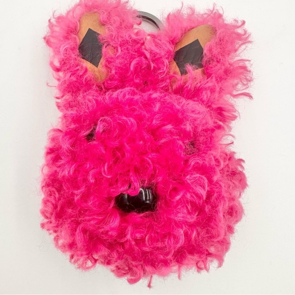 SOLD! MCM FAUX FUR PINK BUNNY BAG CHARM KEYCHAIN - Picture 8 of 10